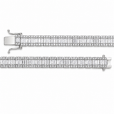 6.60 Ct. Natural Diamond Baguette Design Tennis Bracelet