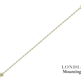 6.71 Gr.  Mounting Pear Graduated Bracelet 18K Gold