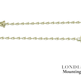 6.71 Gr.  Mounting Pear Graduated Bracelet 18K Gold