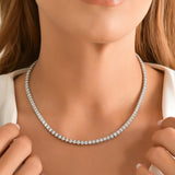 6 Carat Natural Diamond Clair Tennis Necklace
