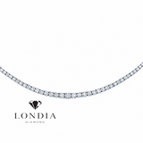 6 Carat Natural Diamond Classic Graduated Tennis Necklace