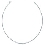 6 Carat Natural Diamond Classic Graduated Tennis Necklace