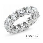 6 Carat Natural Diamond HRD International Certified Full Eternity Ring