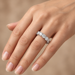 6 Carat Natural Diamond HRD International Certified Full Eternity Ring