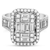 1.80 Carat Natural Diamond Baguette Stone Diamond Ring | LONDIA
