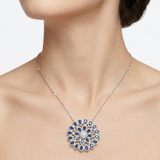 7.00 Carat Natural Sapphire and 2.50 Carat Natural Diamond Necklace | LONDIA