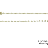 7.10 Gr. Mounting Pear Graduated Bracelet 18K Gold