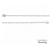 7.10 Gr. Mounting Pear Graduated Bracelet 18K Gold