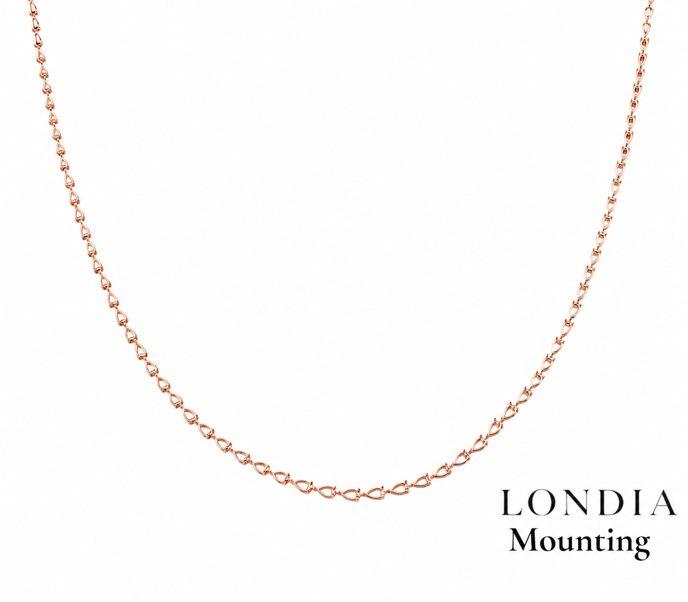 Mounting Pear Graduated Necklace