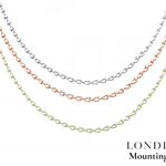Mounting Pear Graduated Necklace