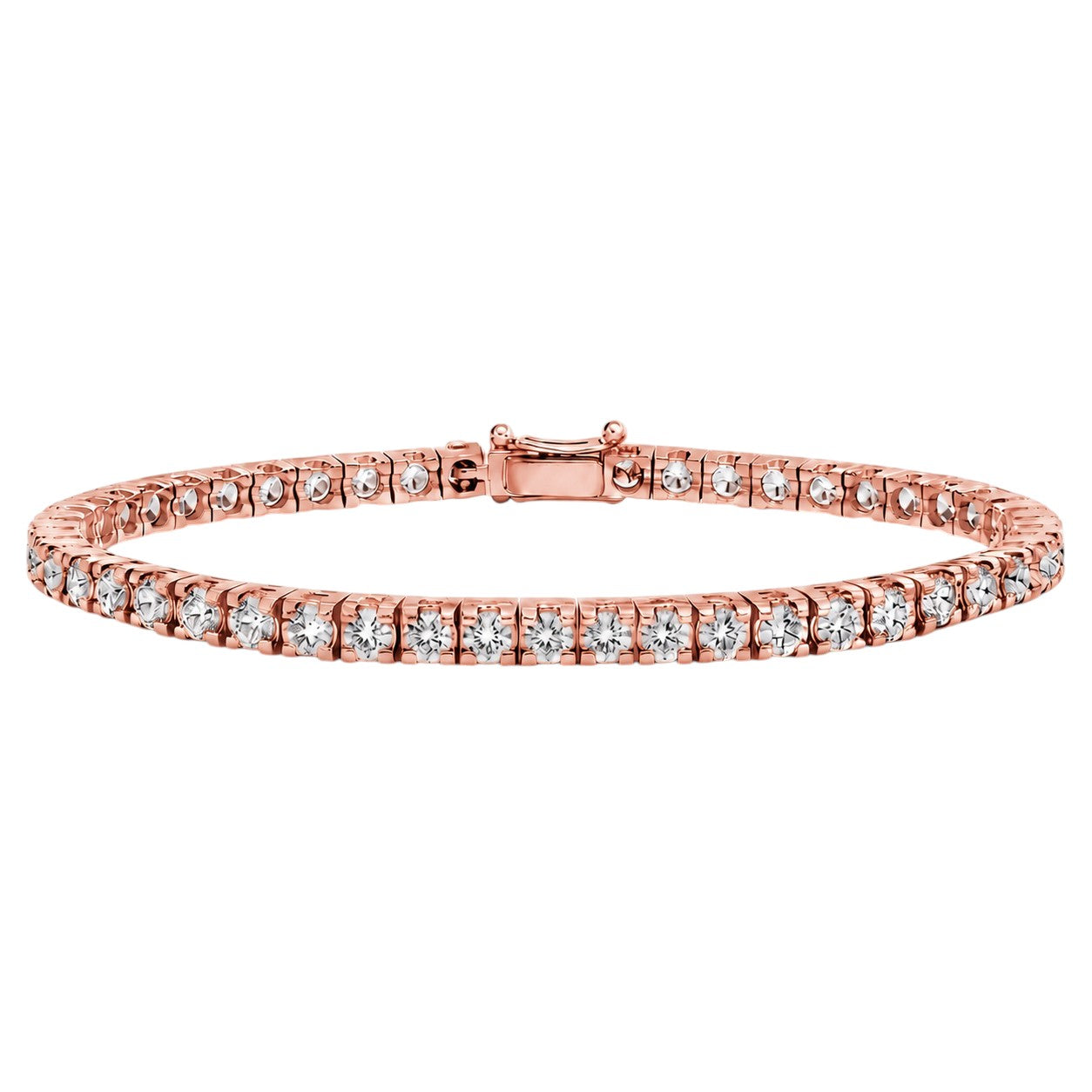 7 Carat Natural Diamond Clair Design Tennis Bracelet