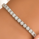 7 Carat Natural Diamond Clair Design Tennis Bracelet