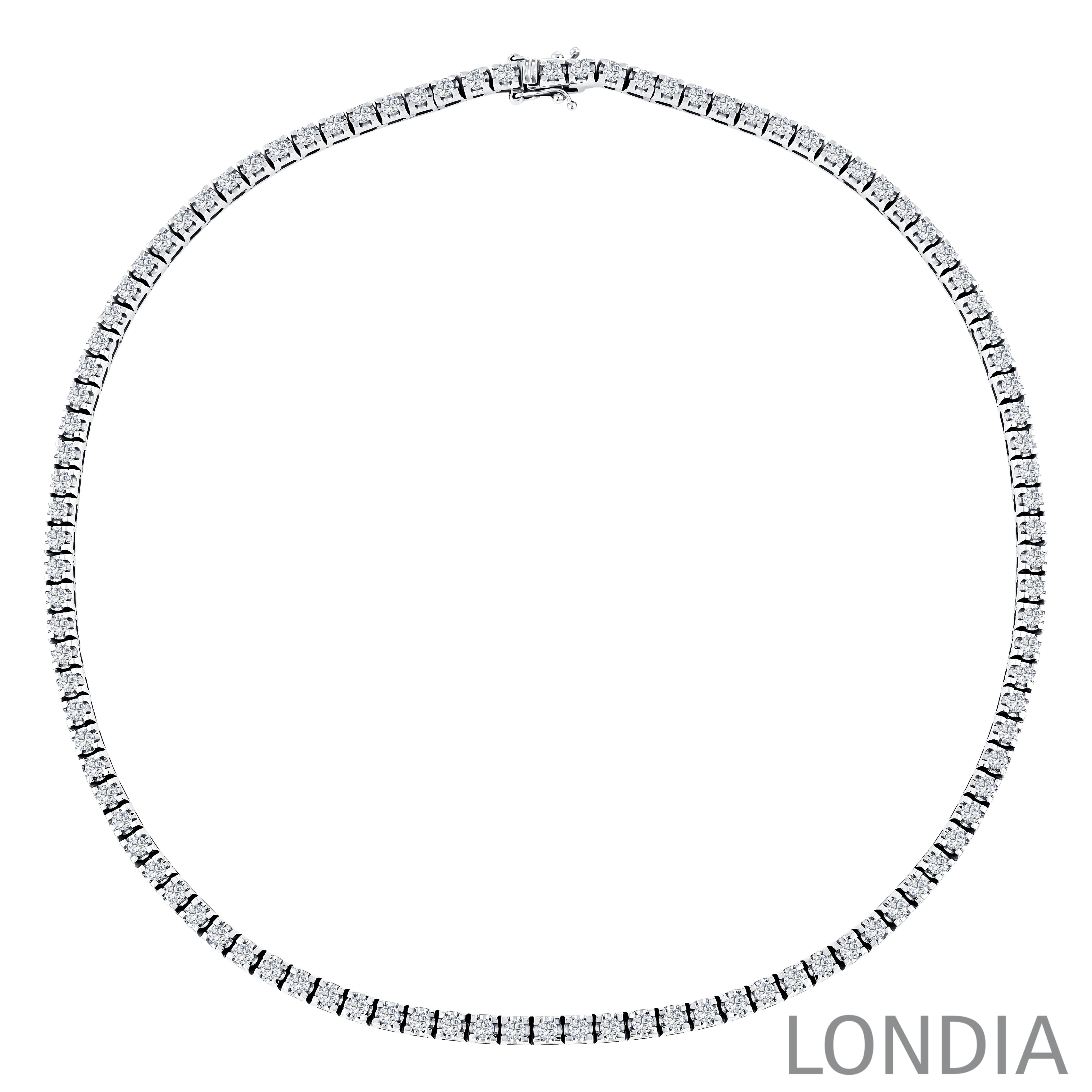 7 Carat Natural Diamond Clair Tennis Necklace