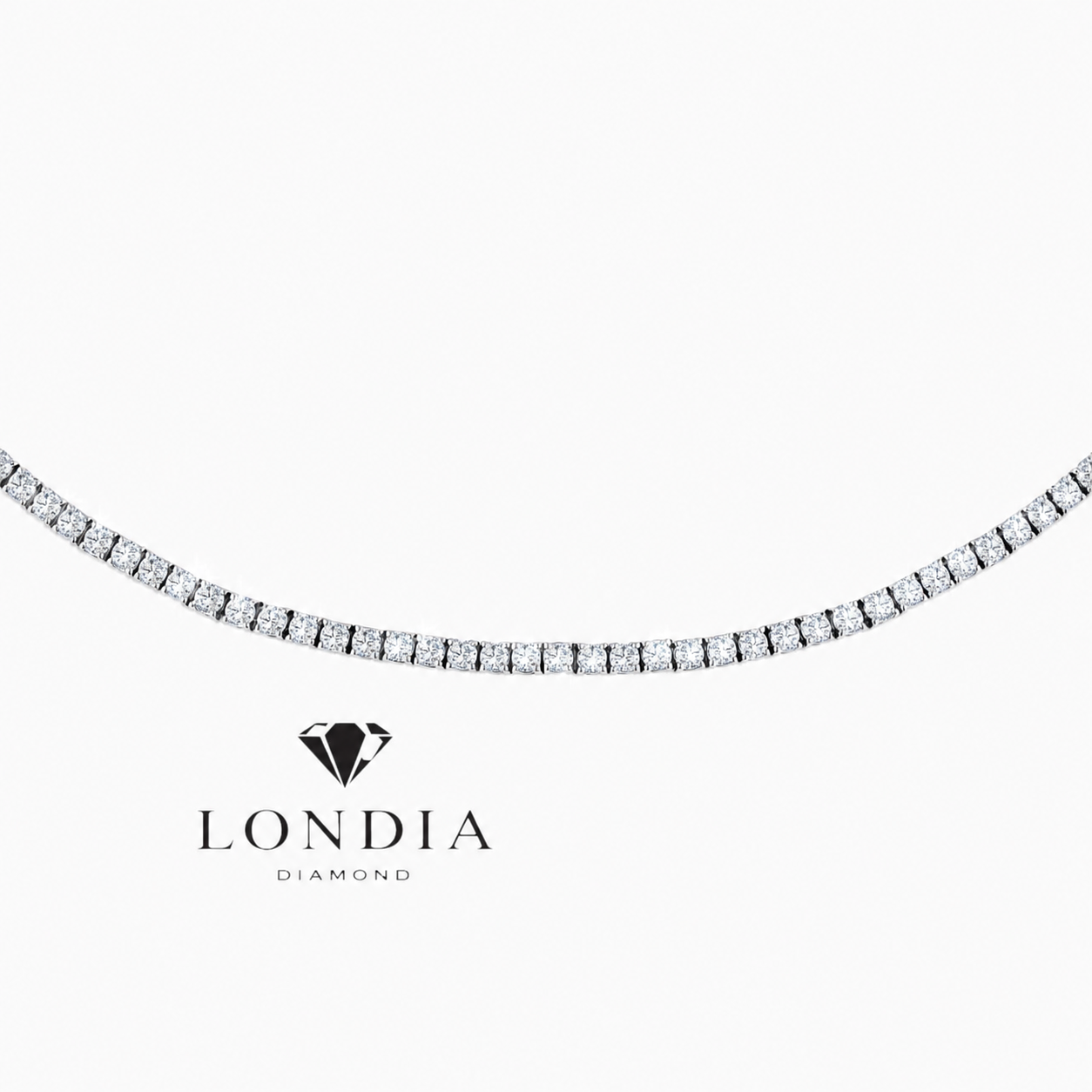 7 Carat Natural Diamond Classic Tennis Necklace