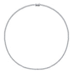 7 Carat Natural Diamond Classic Tennis Necklace