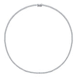 7 Carat Natural Diamond Classic Tennis Necklace