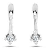 0.20 Carat Natural Diamond Valentine Design Hoop Earring | LONDIA