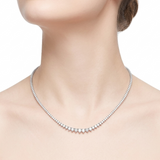 8.00 Carat Diamond Graduated Tennis Necklace