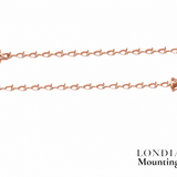 8.15 Gr. Mounting Pear Graduated Bracelet 18K Gold