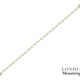 8.15 Gr. Mounting Pear Graduated Bracelet 18K Gold