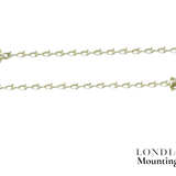8.15 Gr. Mounting Pear Graduated Bracelet 18K Gold