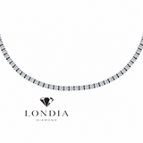8 Carat Natural Diamond Clair Tennis Necklace
