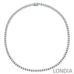 8 Carat Natural Diamond Clair Tennis Necklace