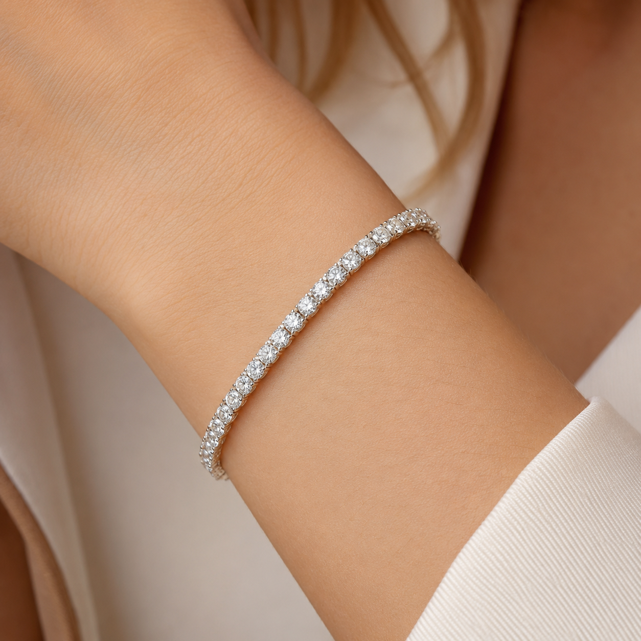 8 Carat Natural Diamond Classic Tennis Bracelet
