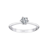 D Color 0.35 Carat Natural Diamond Solitaire Ring