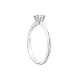 D Color 0.35 Carat Natural Diamond Solitaire Ring