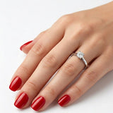 F Color 0.10 Carat Natural Diamond Solitaire Ring