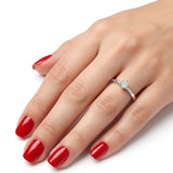 F Color 0.10 Carat Natural Diamond Solitaire Ring