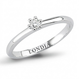 F Color 0.10 Carat Natural Diamond Solitaire Ring