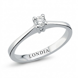 F Color 0.15 Carat Natural Diamond Solitaire Ring