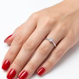 F Color 0.15 Carat Natural Diamond Solitaire Ring