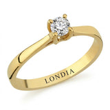 F Color 0.20 Carat Natural Diamond Solitaire Ring
