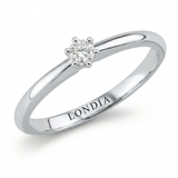 F Color 0.20 Carat Natural Diamond Solitaire Ring