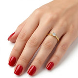 F Color 0.20 Carat Natural Diamond Solitaire Ring