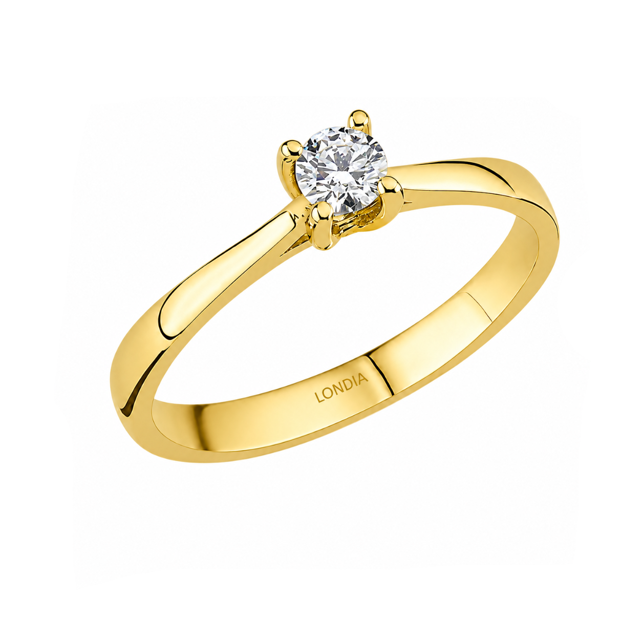 Natural Diamond Solitaire Ring