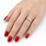 F Color 0.25 Carat Natural Diamond Solitaire Ring