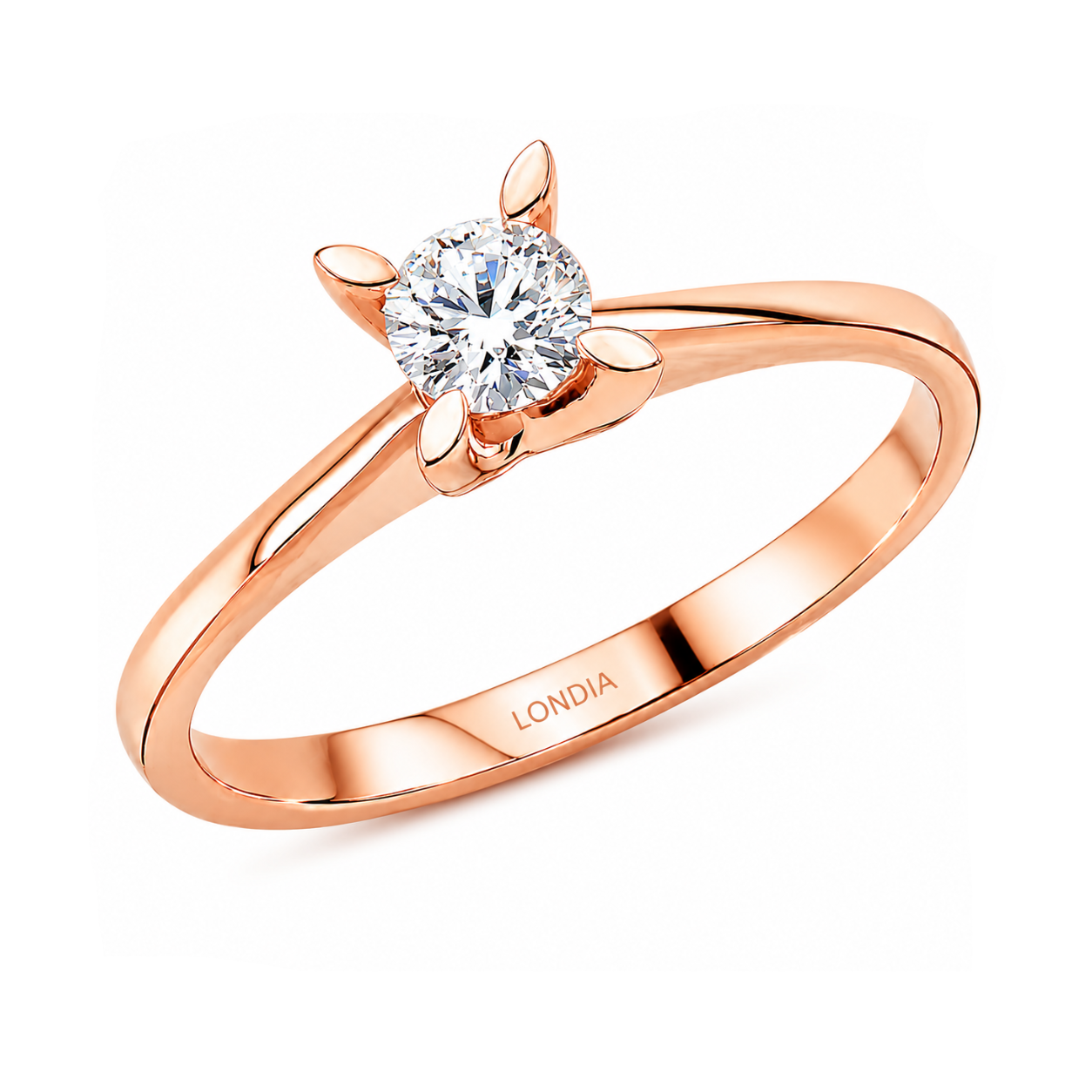 Natural Diamond Solitaire Ring