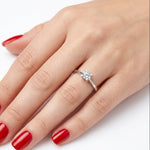 Natural Diamond Solitaire Ring