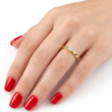 F Color 0.25 Carat Natural Diamond Solitaire Ring