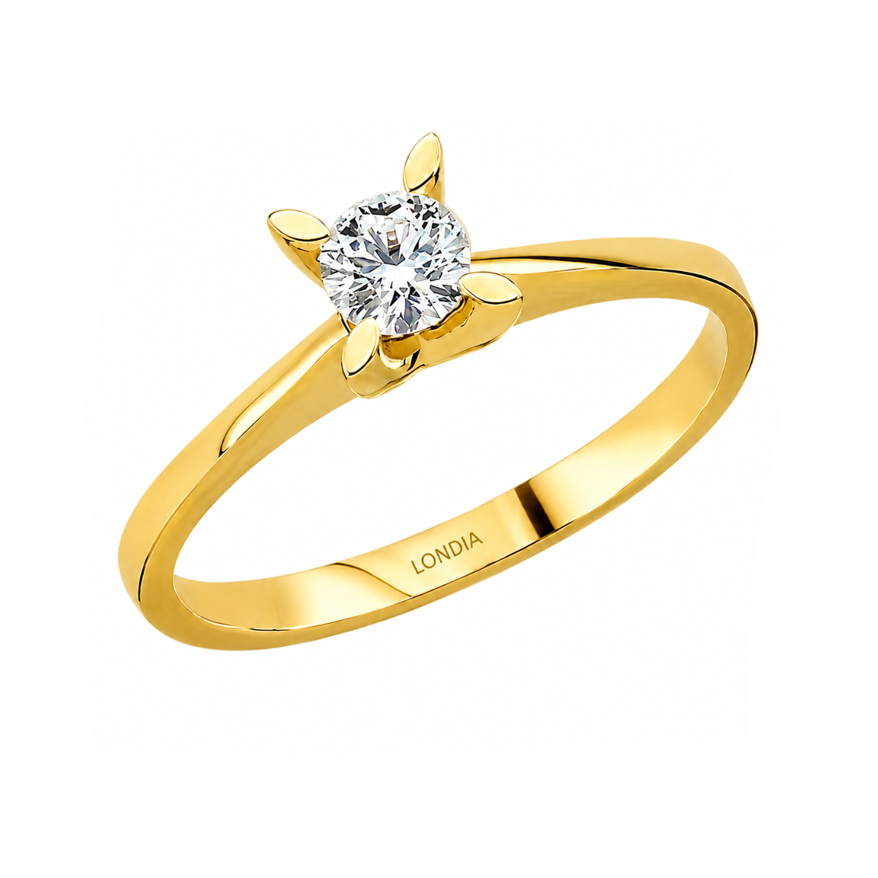 Natural Diamond Solitaire Ring