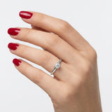 F Color 0.25 Carat Natural Diamond Solitaire Ring