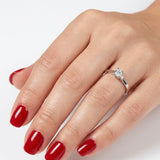 F Color 0.25 Carat Natural Diamond Solitaire Ring