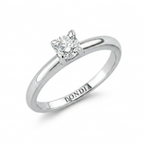F Color 0.25 Carat Natural Diamond Solitaire Ring