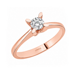 Natural Diamond Solitaire Ring