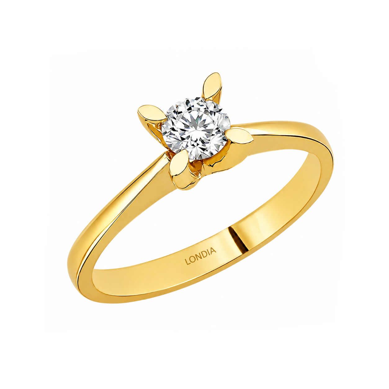 Natural Diamond Solitaire Ring