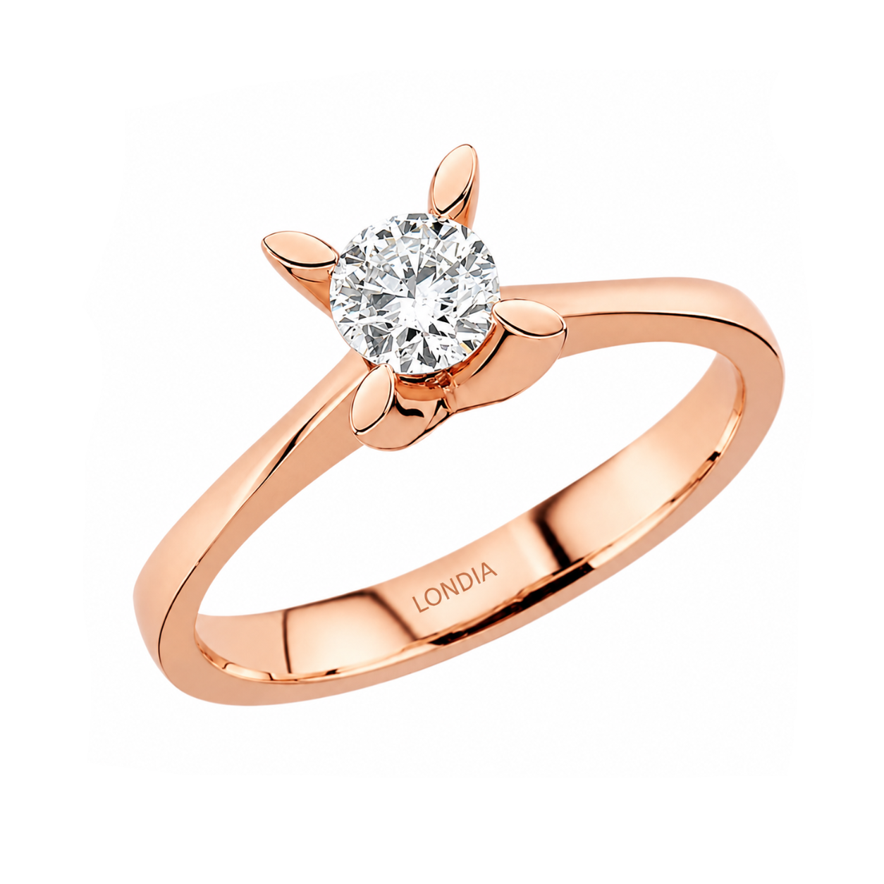 Natural Diamond Solitaire Ring
